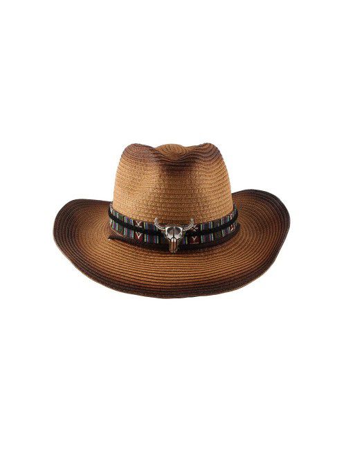 Fashion big eaves western cowboy hat women spring ...