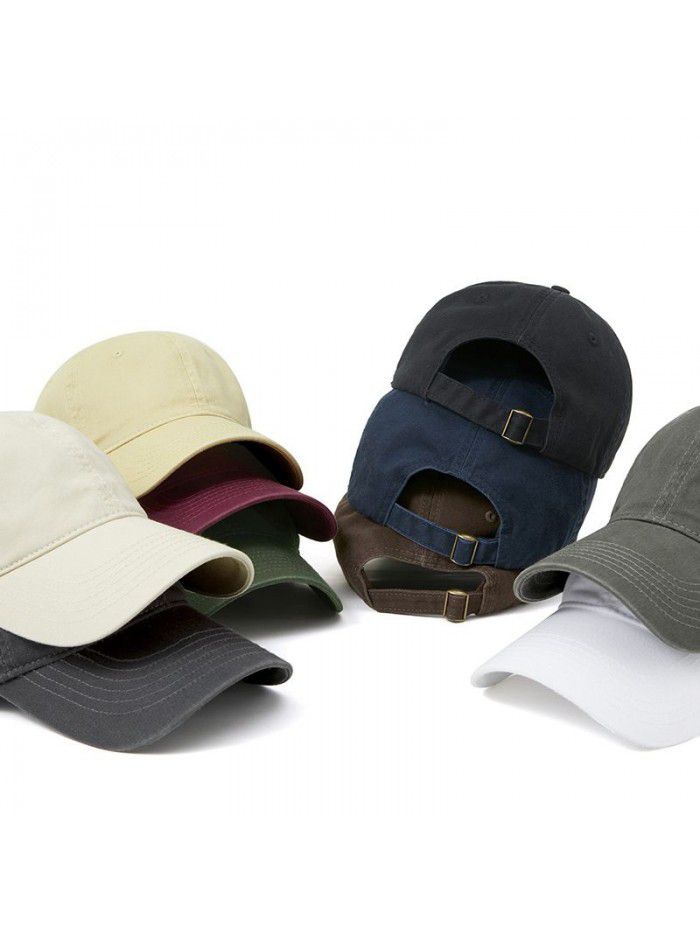Wash water Soft top baseball cap Women's cap Solid color sports shade sunscreen cap