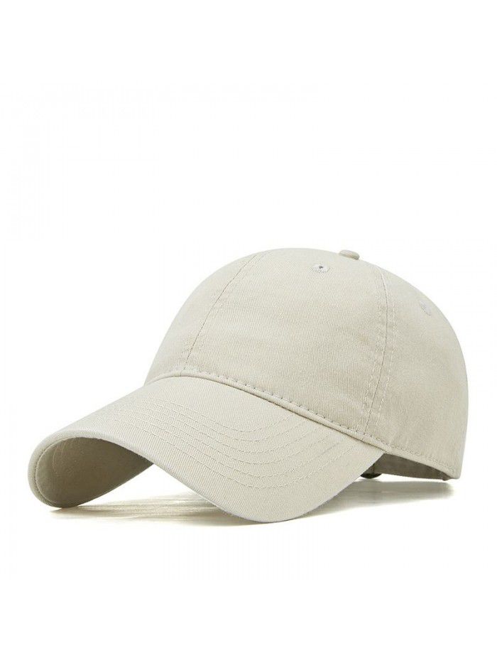 Wash water Soft top baseball cap Women's cap Solid color sports shade sunscreen cap