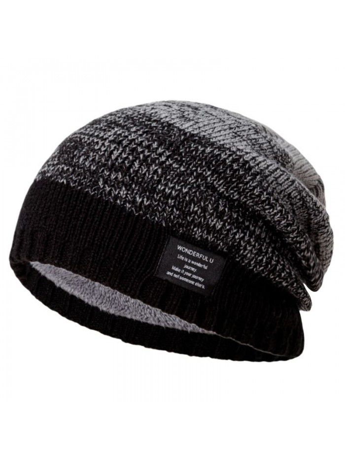 Woolen hat winter thick warm big head round knitted hat women fashion all match