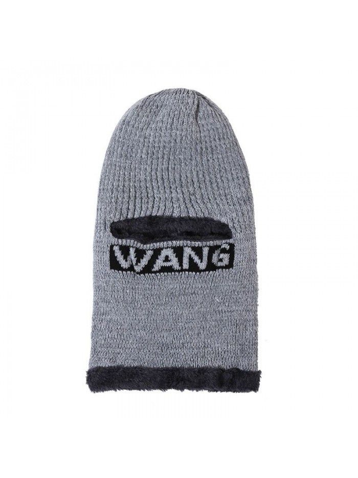 Warm hat with fleece thickened jacquard one hole knitted hat Cold collar one hat