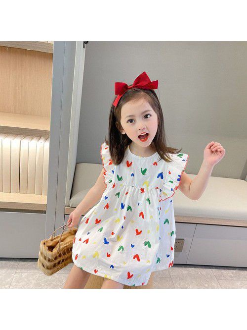 Girls' summer dress  new children's Kore...