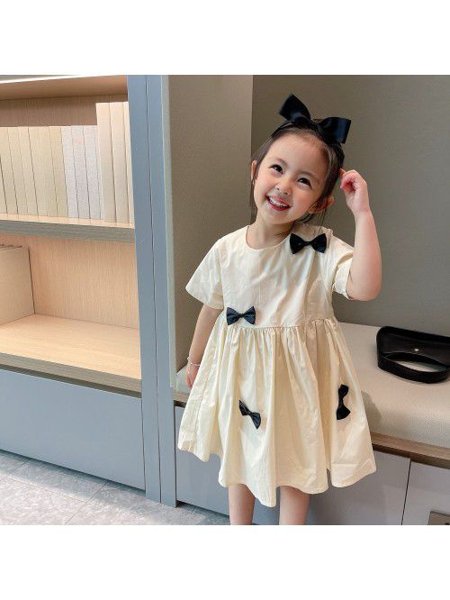 Girls' short sleeve dress  summer new childre...