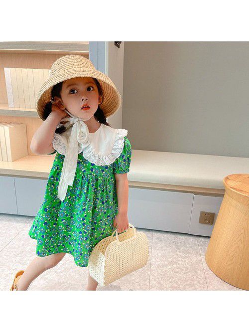 Girls' short sleeve dress  summer new childre...