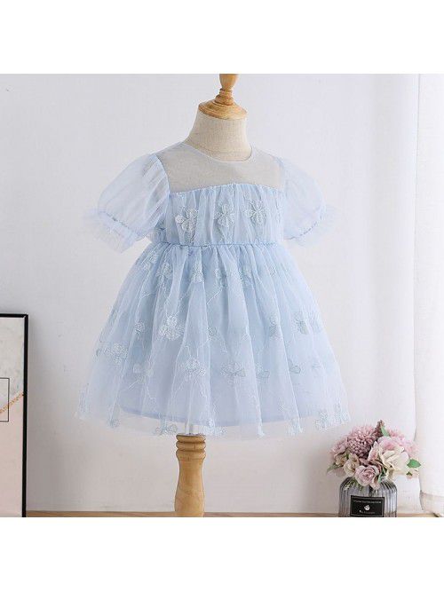Girls' summer children's Jacquard Dress ...