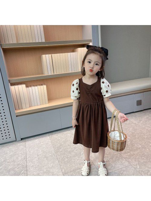 Girl's dress  summer new children's bubb...
