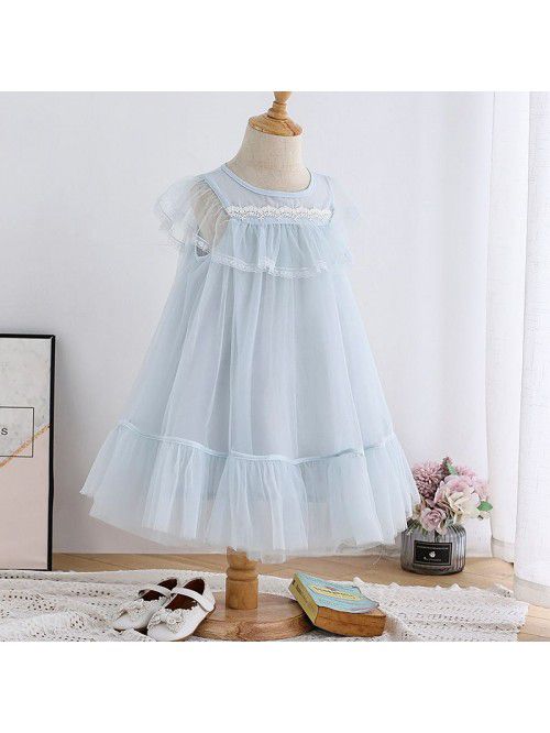 summer girl's dress Korean children's pe...