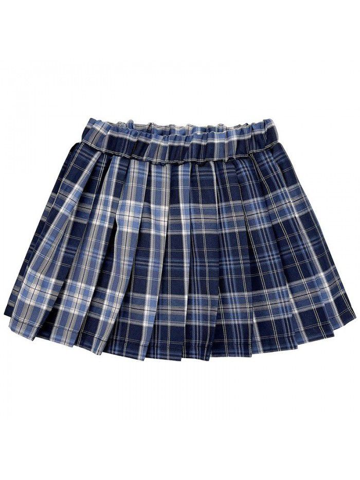Girl's Plaid pleated skirt spring  new children's JK skirt 