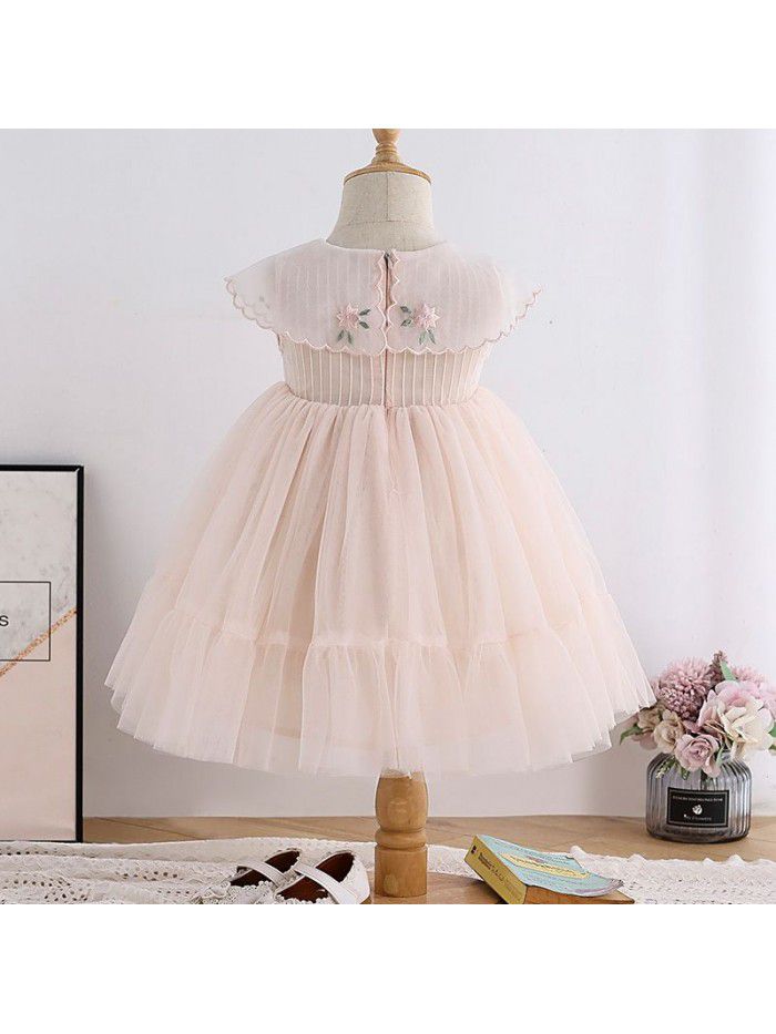 summer new girl's dress summer little girl mesh skirt children's Korean style sleeveless princess skirt 