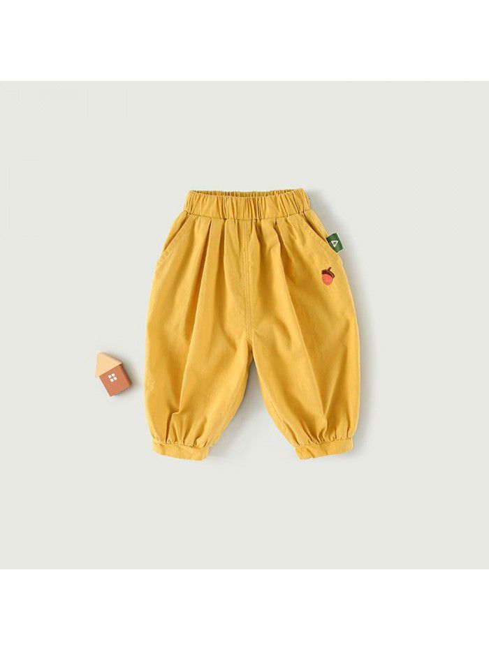 Amila children's casual pants summer thin children's breathable mosquito repellent pants baby Leggings 