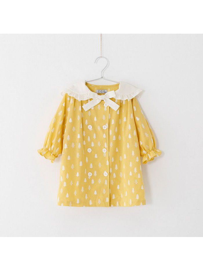 Cicie girls' dress Korean children's clothing one hair generation baby spring dress  new children's Cotton Skirt children 