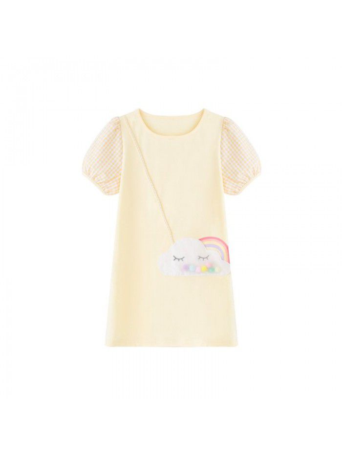 A new hair generation children's dress new summer  children's skirt Korean printed girl's dress 