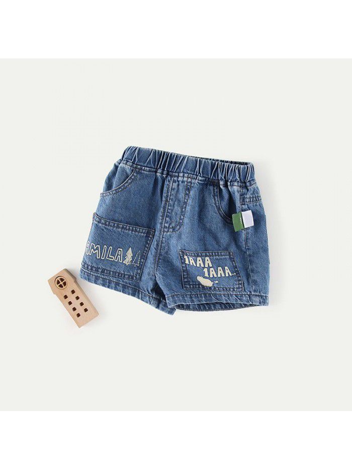 Amila children's wear boys' Summer Shorts casual foreign style children's jeans 