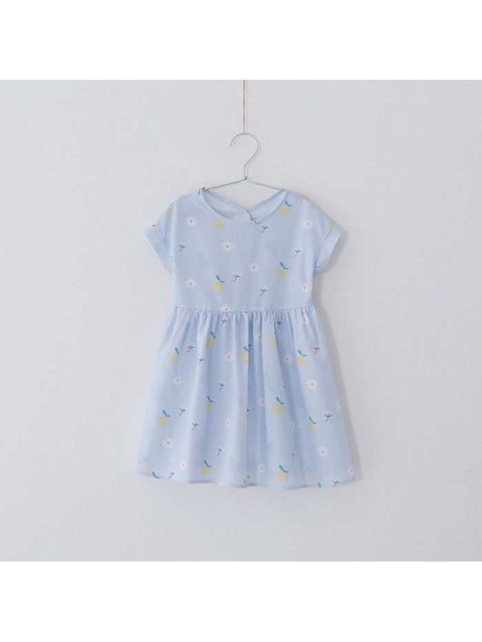 Cicie girl's dress Korean children's wear one hair generation baby summer  new children's printed skirt 