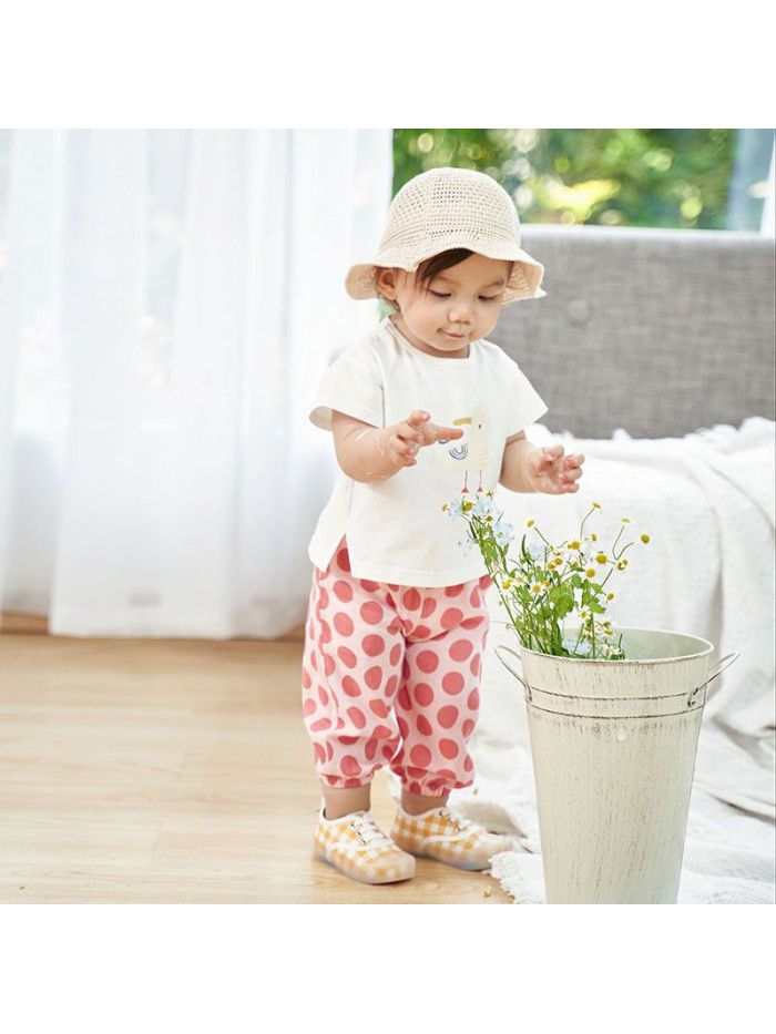 New children's clothing  baby summer Pants Girls' light pants 