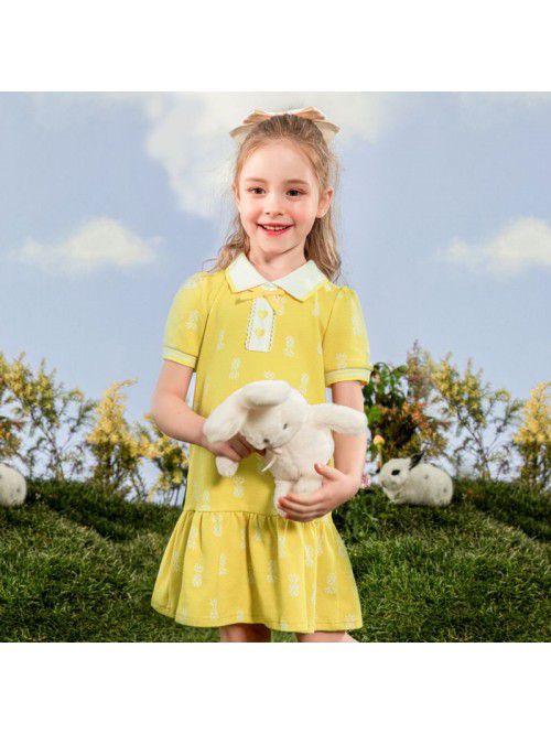 Cicie girl's dress Korean children's wea...