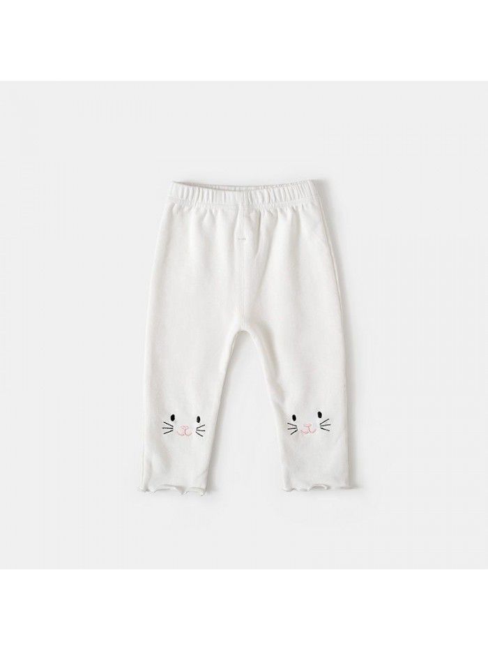 Children's wear girls' pants  new spring and autumn 0-4 years old baby girls' thin pants 