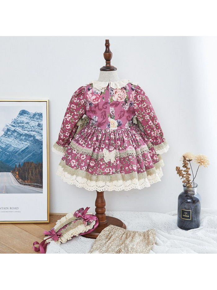 New girls' Spanish Lolita princess dress set in spring 