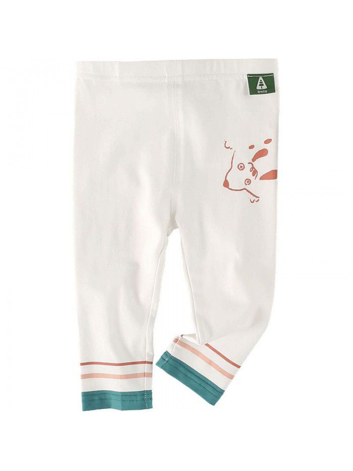 Amela girls'  summer new base pants, summer thin style, wear foreign style baby girls' pants 
