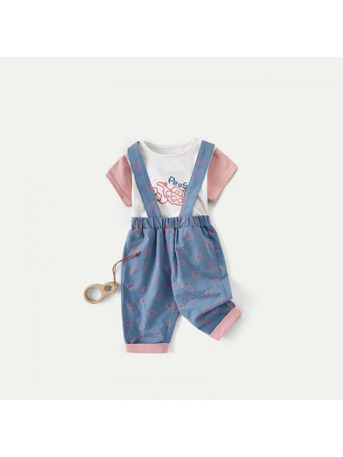 Amila girls' suspenders suit  new summer dres...