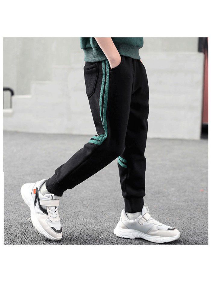 Boys' pants  spring and autumn boys' pants leisure sports pants car green edge pants Zhongda children's pants manufacturer 