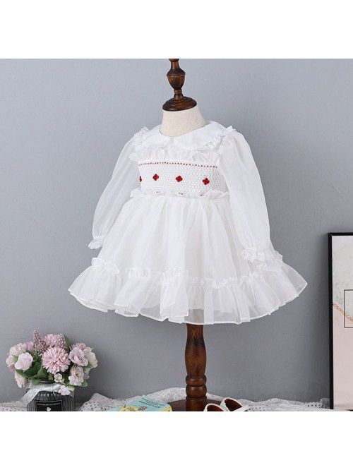 new girl's spring dress princess skirt hand d...