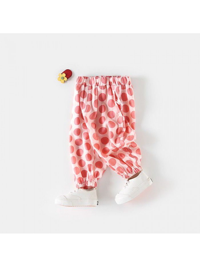 New children's clothing  baby summer Pants Girls' light pants 