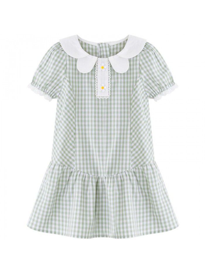 Girls' cotton dress Korean children's dress one hair generation baby summer  new children's dress 