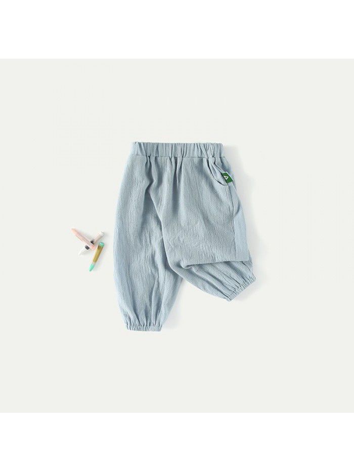 Amila children's summer pants  new children's lightweight and breathable mosquito repellent pants for boys and girls 