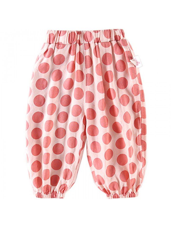 New children's clothing  baby summer Pants Girls' light pants 