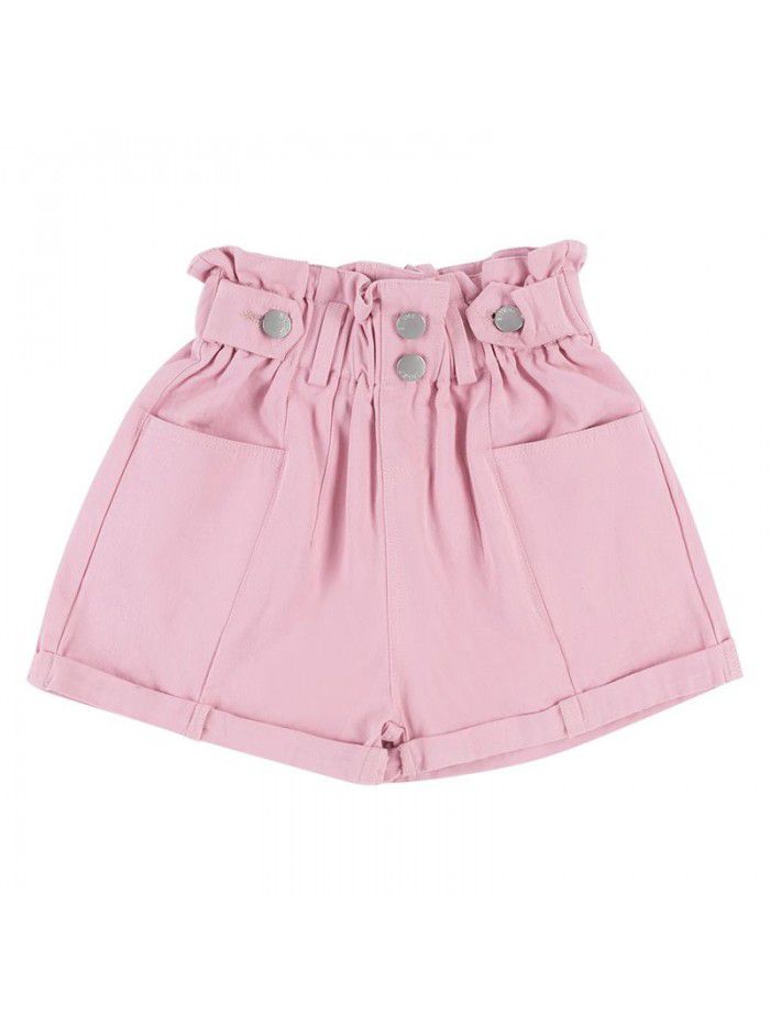 Girls' shorts summer  new Korean children's casual wear 