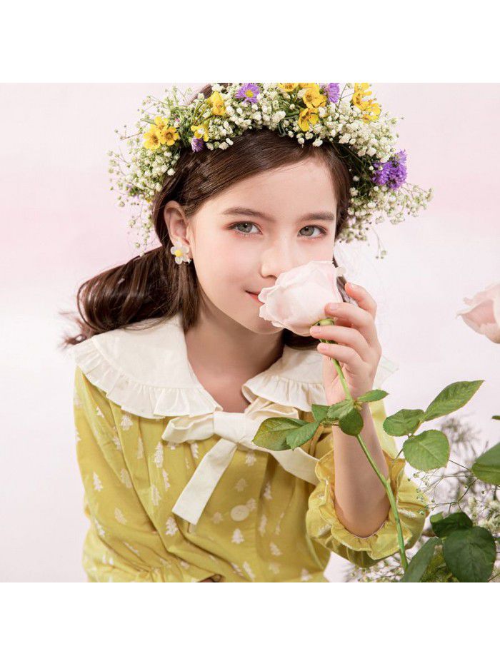 Cicie girls' dress Korean children's clothing one hair generation baby spring dress  new children's Cotton Skirt children 