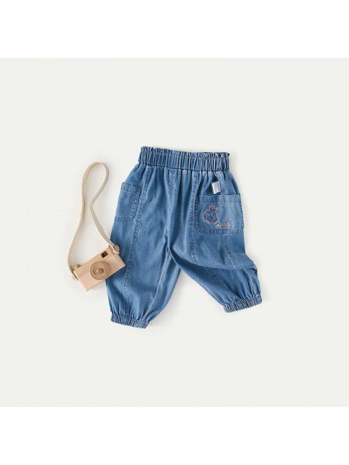 Amila  summer thin children's jeans legged pa...