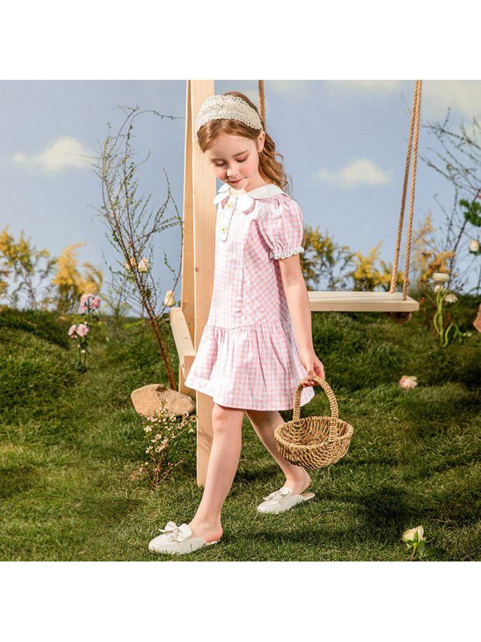 Girls' cotton dress Korean children's dress one hair generation baby summer  new children's dress 