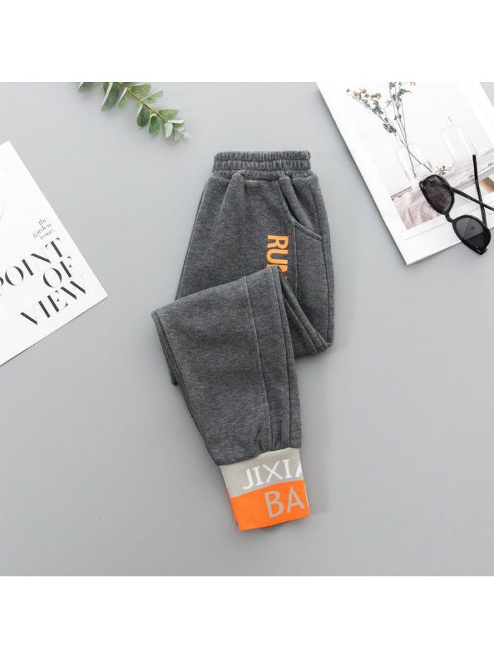 Girls' pants wear spring and autumn  new autumn sports pants 