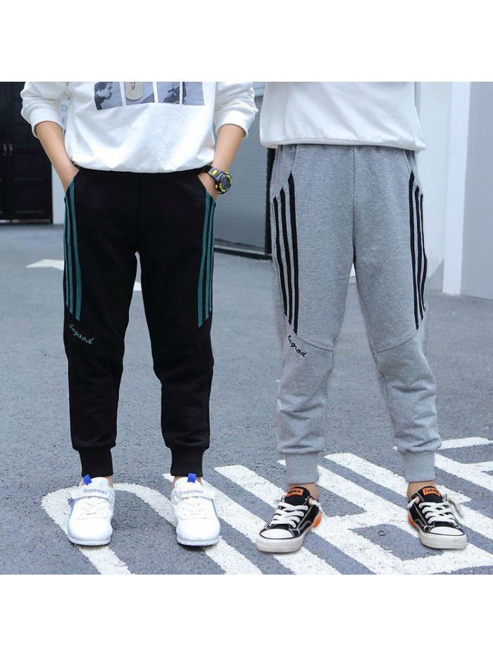 Boys' pants  spring and autumn new cotton cover children's sports pants 