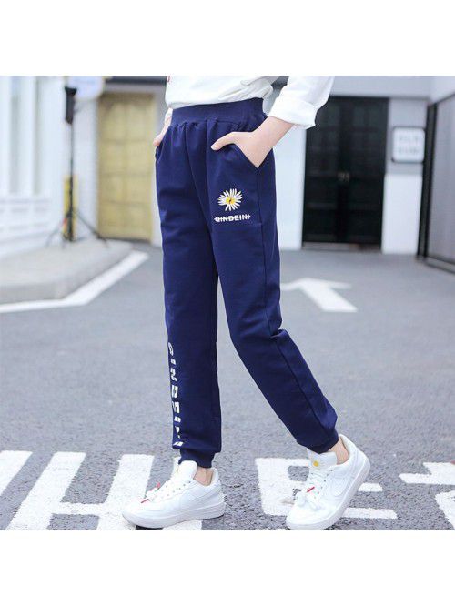 Girls' sports pants spring and autumn  new ve...