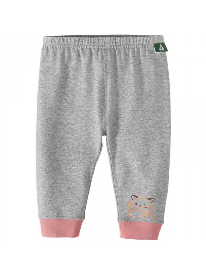 Amila children's wear  new girls' pants spring and autumn wear children's foreign style pants striped girls' Leggings 
