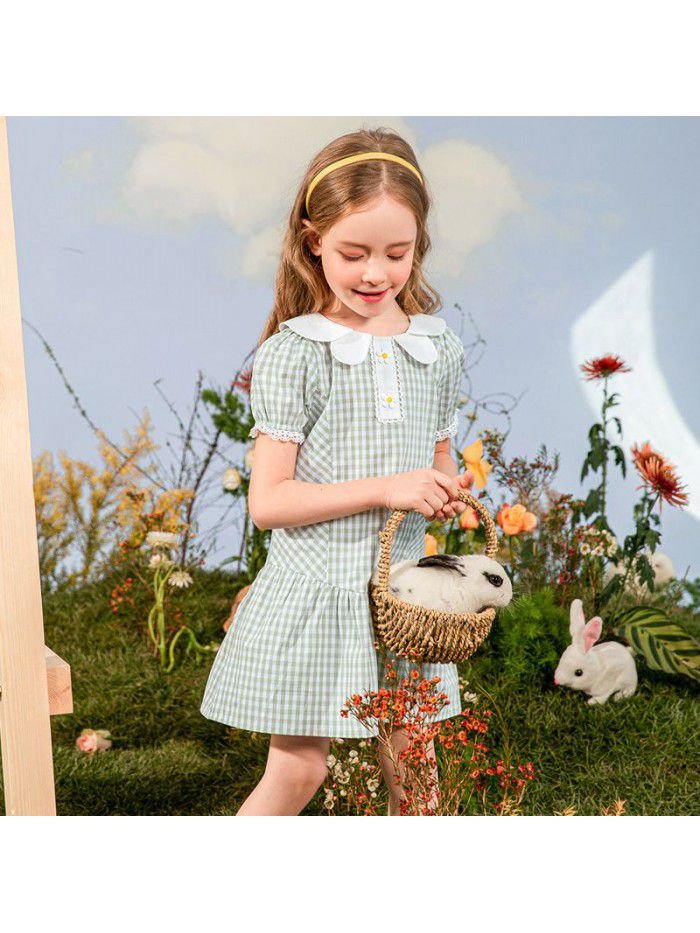 Girls' cotton dress Korean children's dress one hair generation baby summer  new children's dress 