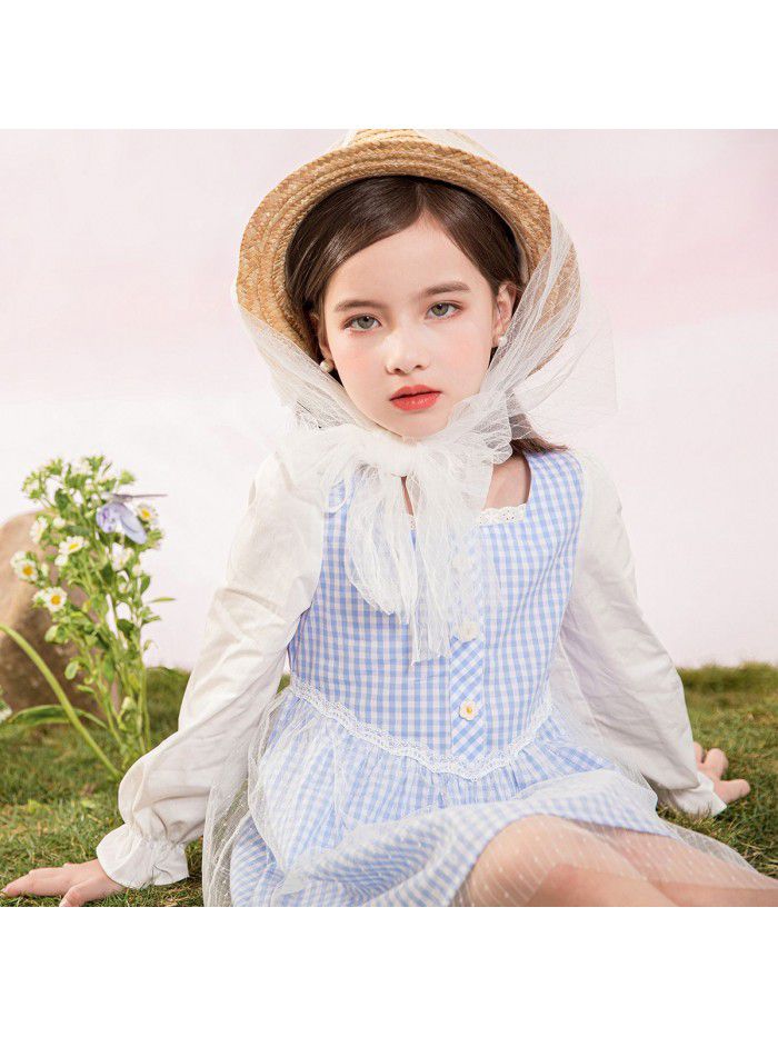 Cicie girl's dress Korean children's clothing one hair generation baby spring  new children's princess skirt 