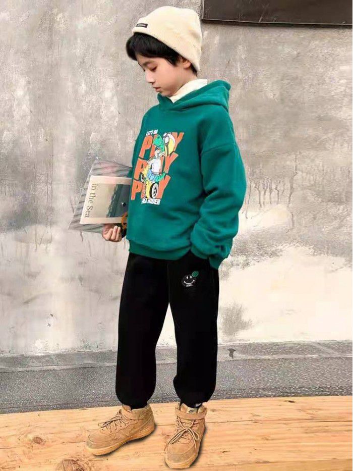  spring and autumn boys' sports pants leisure style cartoon leisure men's Korean version spring new factory production 