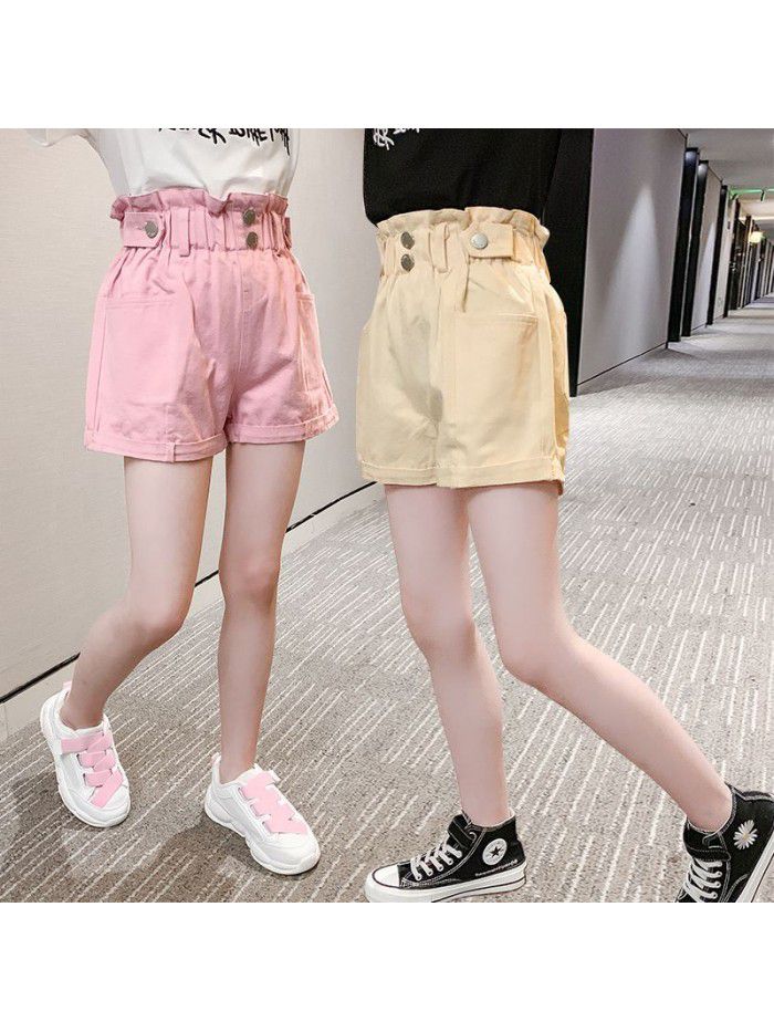 Girls' shorts summer  new Korean children's casual wear 