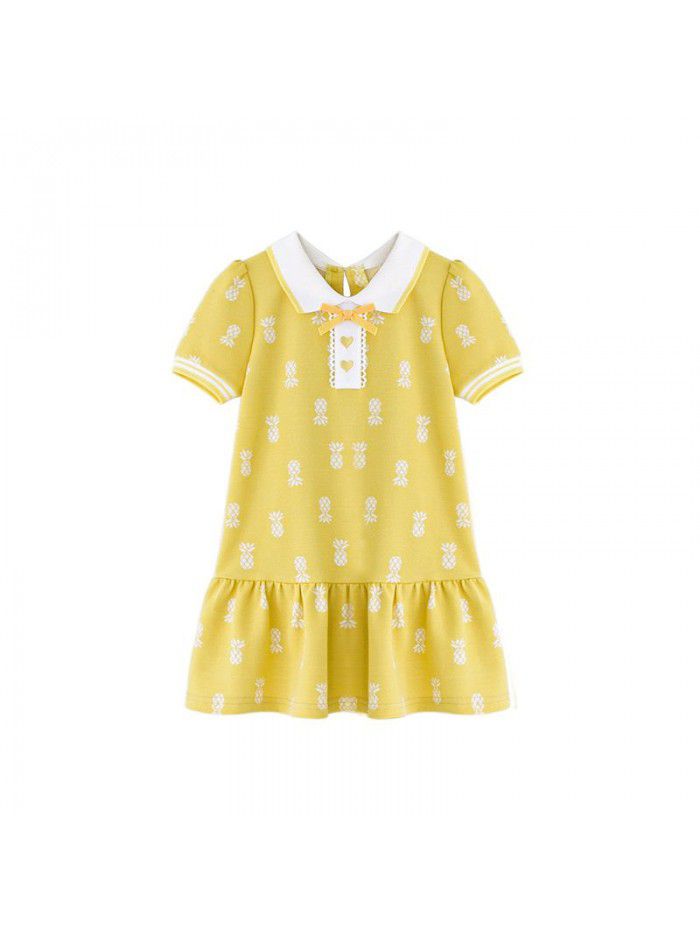 Cicie girl's dress Korean children's wear one hair generation baby summer  new children's printed skirt 