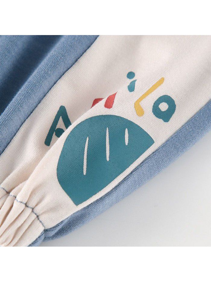 Amila girls' sports pants  summer thin children's leisure pants female baby foreign style baby mosquito proof pants 