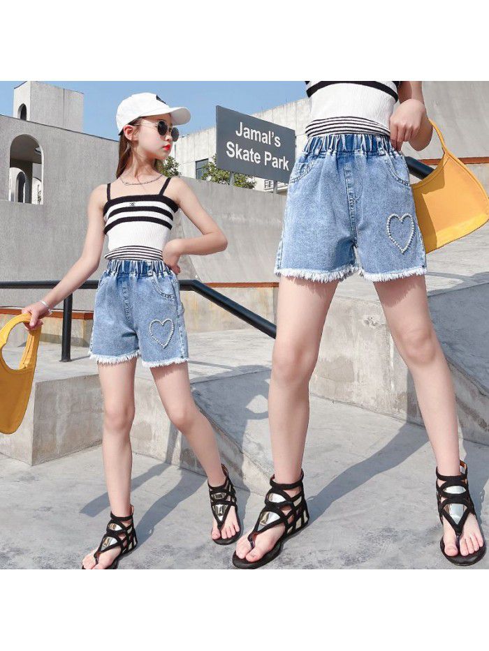 Girls' Jeans Shorts summer clothes little girls' foreign style 
