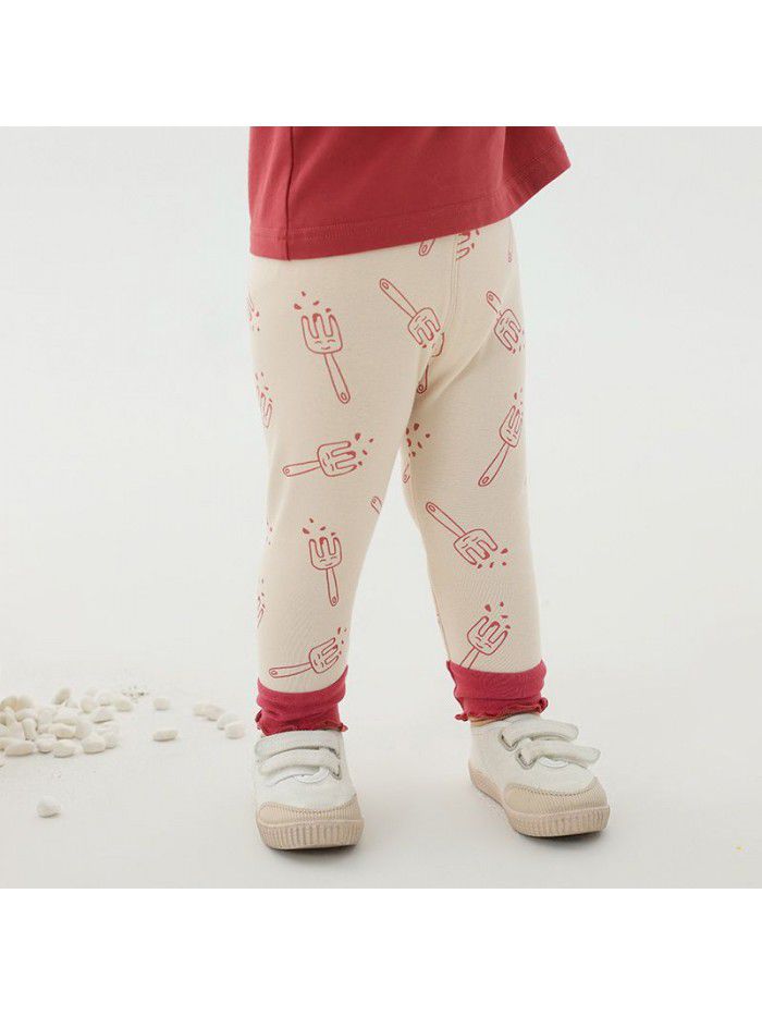 Amila children's clothing  new spring clothing girls' comfortable bottom pants 