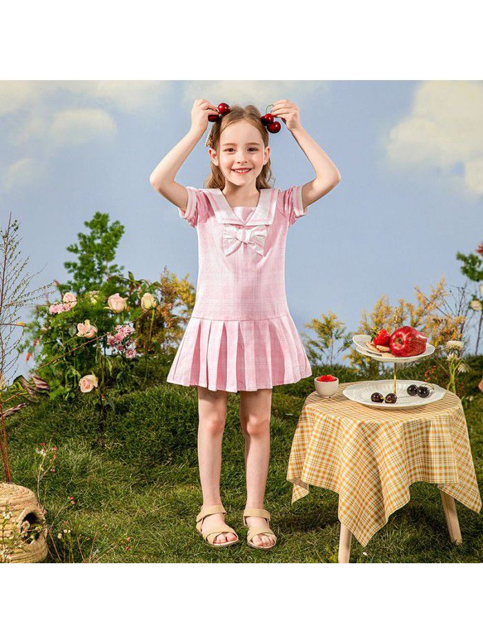 style dress children's clothing one hair generation baby summer  new children's College skirt children 