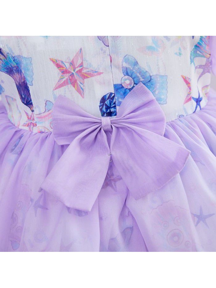 Spanish Lolita skirt foreign style pompous gauze skirt summer princess skirt Spanish princess skirt children's dress 