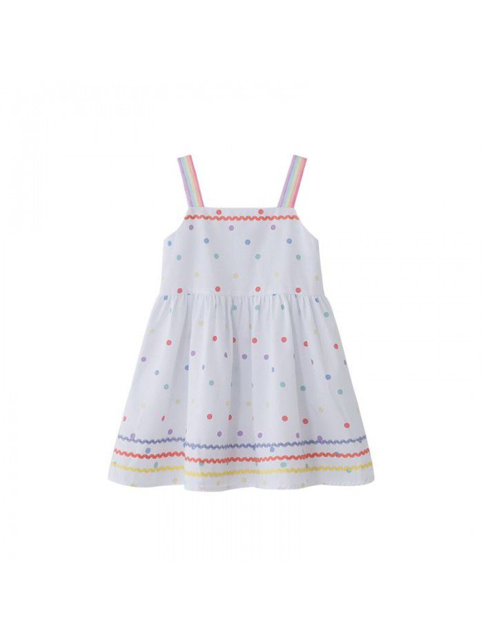 A new hair generation children's dress new summer  children's skirt Korean printed girl's dress 