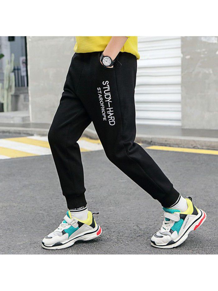 Children's Plush pants, children's sports pants, autumn and winter, Zhongda children's casual pants,  new children's clothing manufacturer wholesale 